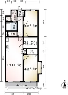 フルパレスⅠ【3階】の間取り