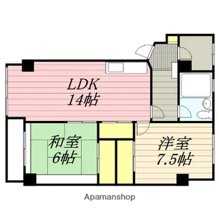 ドエル杉山【3階】の間取り