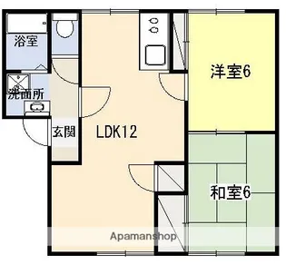 サンモール原田A【1階】の間取り