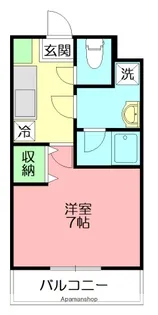 1Rの間取り画像