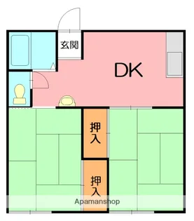 コーヨーハイツ【2階】の間取り