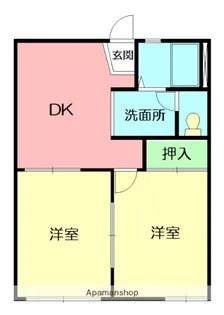 パレーシャル桜花園Ⅰ【2階】の間取り