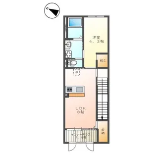 シャンピアス【2階】の間取り
