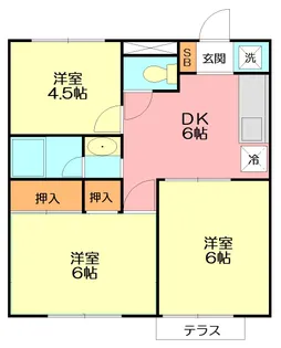 ディアコート開成IIB棟【1階】の間取り
