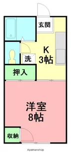 ミニーハイム【1階】の間取り