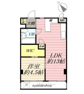 グリーンマンション南足柄【4階】の間取り