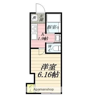 シエル蛍田【1階】の間取り