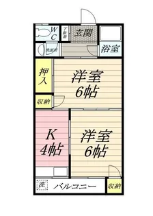 コーポ扇荘【2階】の間取り