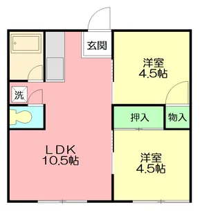 フィオーレ【101号室】の間取り