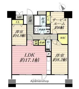 アールケープラザ【12階】の間取り