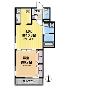 神奈川県藤沢市片瀬海岸1丁目【マンション】の間取り