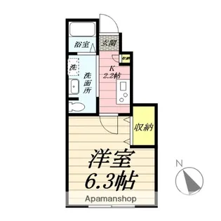 M.N21【102号室】の間取り