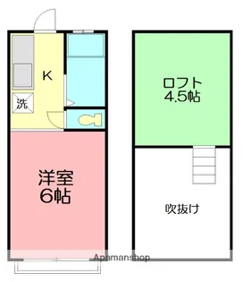 ラソネット石田【2階】の間取り