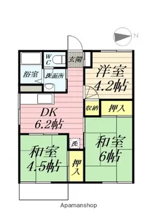 リバーサイドタウンⅠ【1階】の間取り