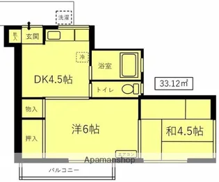 石田荘【2階】の間取り