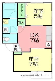 メゾンドキキ【202号室】の間取り