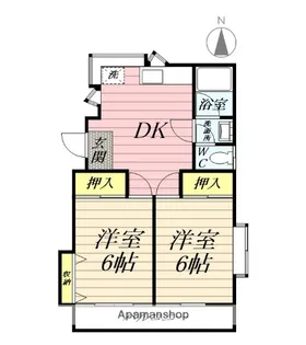 ハイツSATO【2階】の間取り
