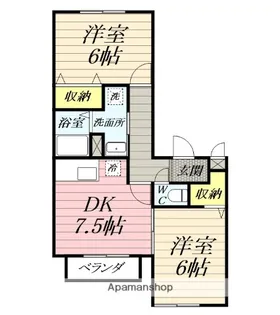 HAPPY KOMACHIYO【2階】の間取り