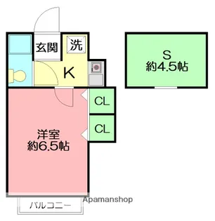 飯塚商事ビル【3-G号室】の間取り