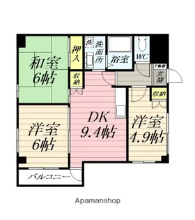 鴨宮ガーデンヒルズ【4階】の間取り