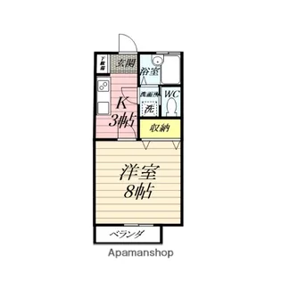 メゾンかくしょうえんC棟【2階】の間取り