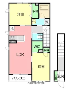 パラシオンS【2階】の間取り