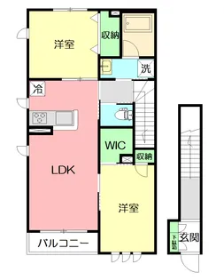 パラシオンS【2階】の間取り