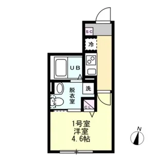 INSIDEGROVEEVE【1階】の間取り