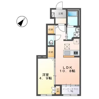 ヴァンベール【1階】の間取り