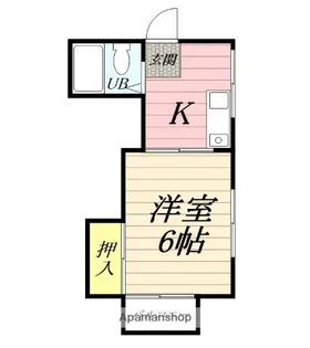鈴川ハイツⅡ【2階】の間取り