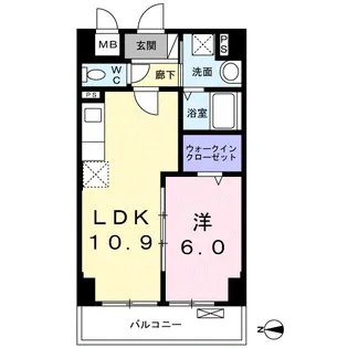 ル・カトレヤ【7階】の間取り