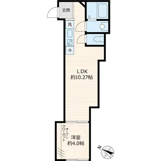 ERFOLG東成瀬【2階】の間取り