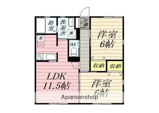 シャテニエ ボワ コート C【2階】の間取り