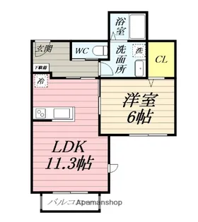 コレクトリビング遠藤【2階】の間取り