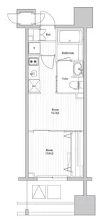 1DKの間取り画像