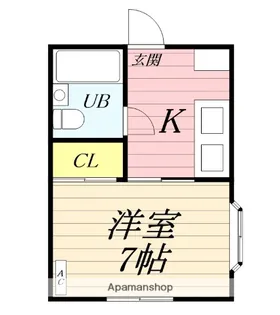 クラウンハウス共英【1階】の間取り