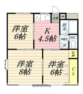 キャッスルプラザ【1階】の間取り