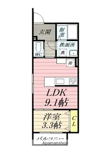 ブランメゾンB【2階】の間取り