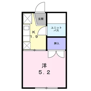 本町レジデンス【2階】の間取り