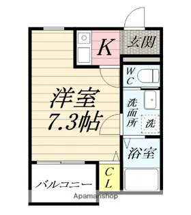 ウェルスフィールド湘南 C棟【2階】の間取り