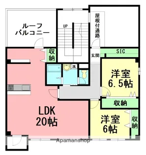 コンブロンビル【4階】の間取り