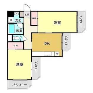 パークハイム林間【2階】の間取り
