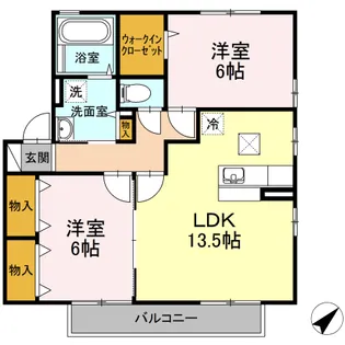 パルプレジオ【1階】の間取り