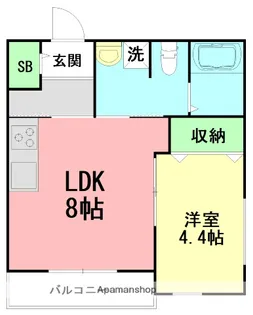PAW TSUJIDO【2階】の間取り