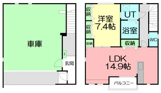 パンプキン湘南【1階】の間取り