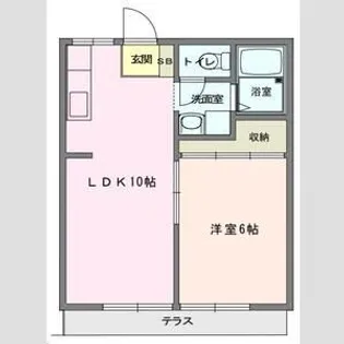 ハイツナカソネ【1階】の間取り