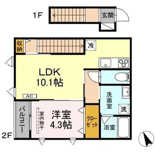 ブルームマーレ【2階】の間取り
