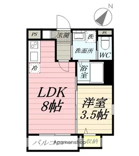 カーサ西鶴間【2階】の間取り