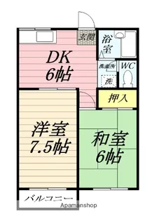 フラワーハイツⅡ【2階】の間取り