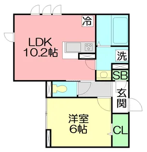 フィレール・ボヌール【1階】の間取り